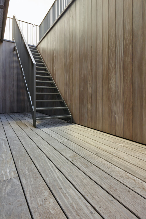 Houten gevelbekleding door Parket Line